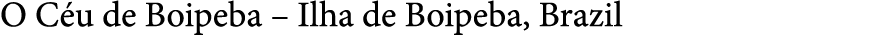O C u de Boipeba   Ilha de Boipeba  Brazil
