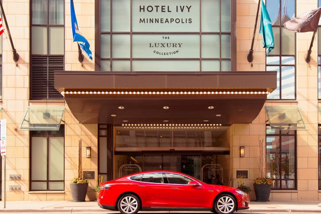 Hotel Ivy and Tesla car rental