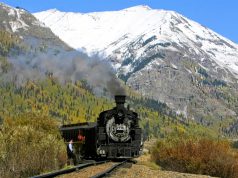 Winter is Coming! Enjoy November in Colorado The Durango and Silverton Narrow Gauge Railroad and one of its conductors