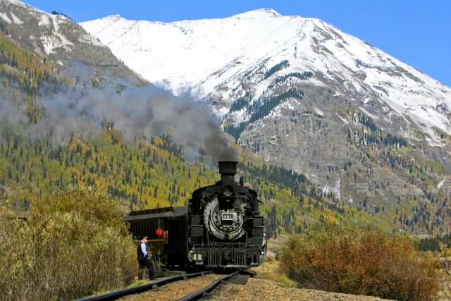 The Durango and Silverton Narrow Gauge Railroad and one of its conductors