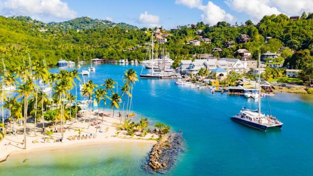 TravMedia_USA_1415050_DJI_0810 Saint Lucia's Marigot Bay Resort