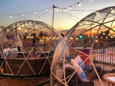 Skylight Igloo-bubbles offer solution to socialising this Autumn bubble dining igloo