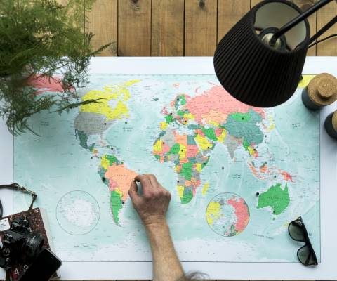 The Best Christmas Gifts for Globetrotters globe map
