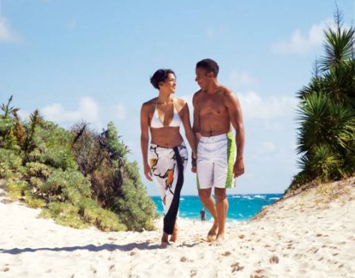 Love is in the air in Bermuda walk on the beach in Bermuda