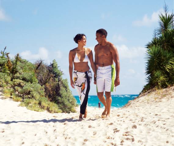 walk on the beach in Bermuda