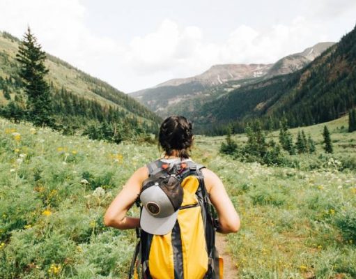 Basic Survival Tips Every Adventure Traveler Should Know hiker walking trough a valley