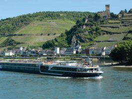 Avalon river cruise boat on the Rhine River