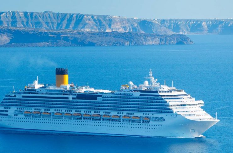 cruise ship sailing around Turkey