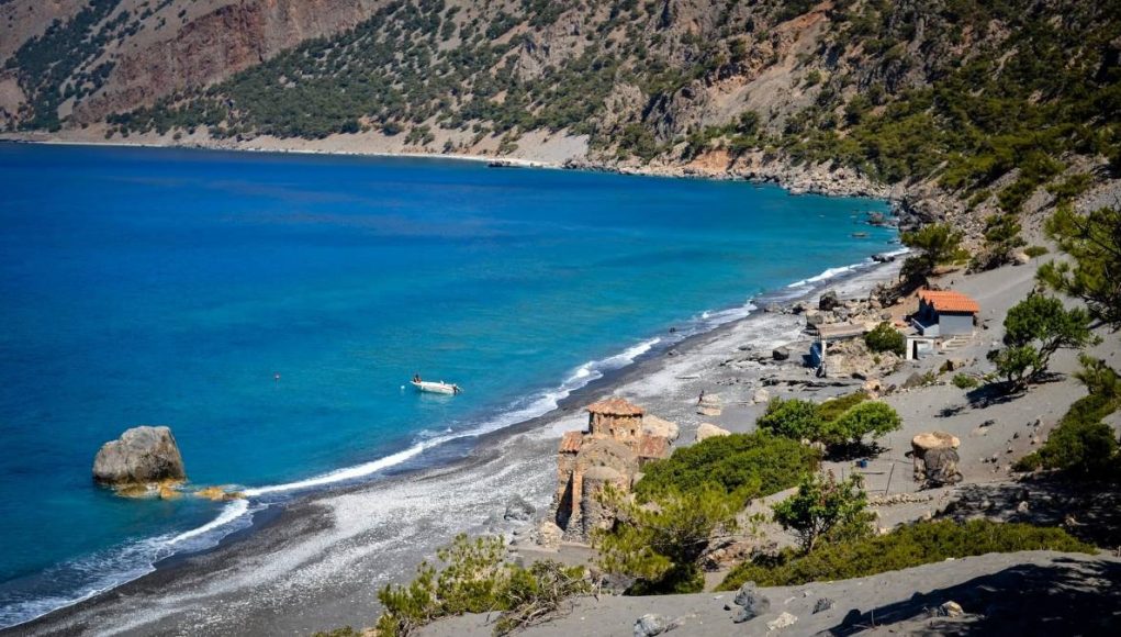 Ocean Coastline Crete Greece