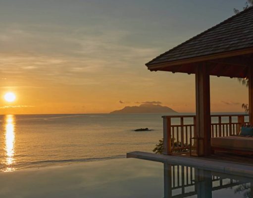 Hilton Seychelles Northolme Resort & Spa New Love in Paradise Package Seychelles Northolme at sunset