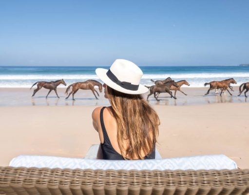 Nihi Sumba – Horse’s Paradise Amongst the Waves horses running on the beach