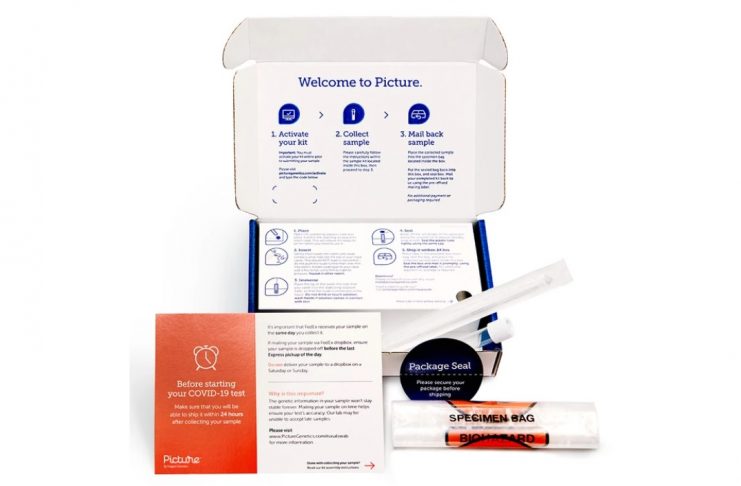 covid testing kit for use at home