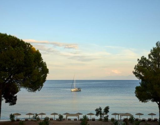 Greece Travel Inspiration – ELIVI SKIATHOS view from the Ambelakia beach bar
