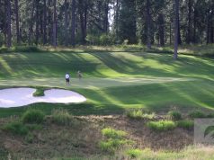 Golfweek Ranks Circling Raven No. 1 Public Course in Idaho couple playing golf at Circling Raven
