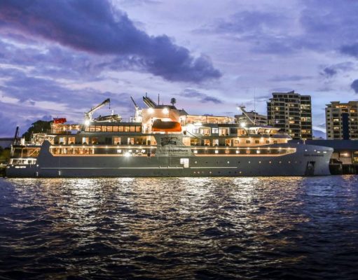 Coral Expeditions Welcomes Newest Ship Coral Geographer Cairns-Cruise-Liner-Terminal