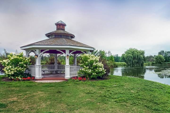 gazebo in a garden