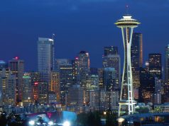 6 Great Domestic Family Vacation Spots night skyline seatle washington