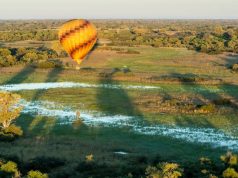 Hot Air Ballooning Season Begins in Africa hot air ballon over Africa