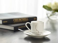 Hyatt Regency London – The Churchill reopens 17th May 2021 coffe cup form the Hyatt Regency London - The Churchill London