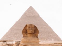 Atlas Announces New Egypt and Greek Isles Voyages sphinx with pyramid in the background