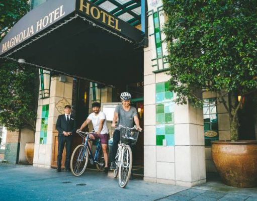 Taste the Island with Magnolia Hotel & Spa’s Flavour Trails guest leave hotel with bikes