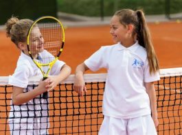 kids at the Rafa Nadal Tennis Centre