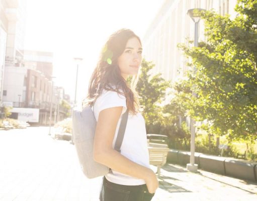 Solo New York- Experience Summer Travels with Ease girl wearing a Solo backpack