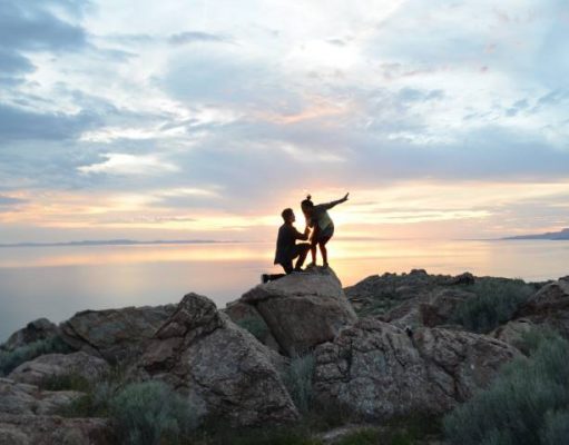 Shhh! Here’s an All-Telling Guide To Planning the Perfect Proposal prrposal romantic at sunset