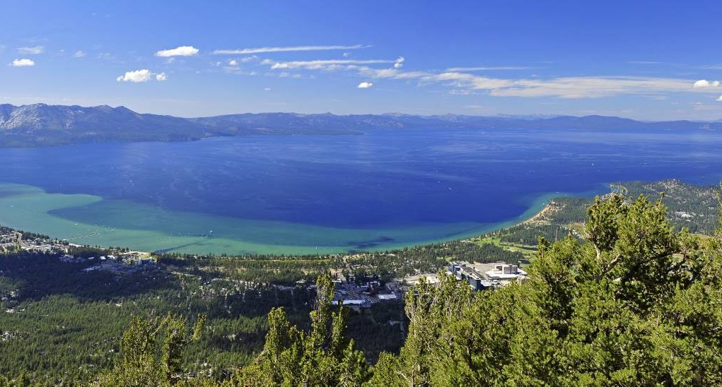 pano view of Lake Tahoe