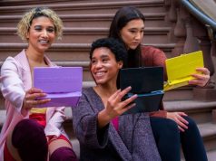 5 Beauty Tips And Tricks From Travel Bloggers girls checking out their makeup in a travel mirror