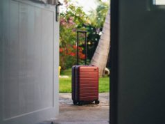 Keep your luggage safe while travelling: Choose storage service provider lugage sitting at a doorway