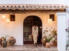 Ibiza’s most exclusive villa estate launches for 2021 girl walking in to the Ibiza grand villa