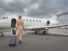 Instajet redefines Private Air Travel woman getting on a private jet