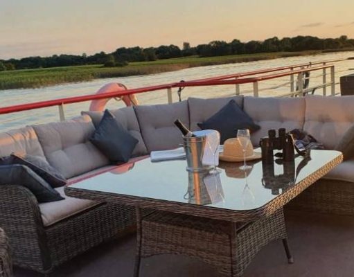 Discover the treasures of Ireland’s Heartlands upper deck on the Shannon Princess