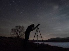 Scotland Is Calling for a Unique Winter Break person llooking at the night sky through a telescope