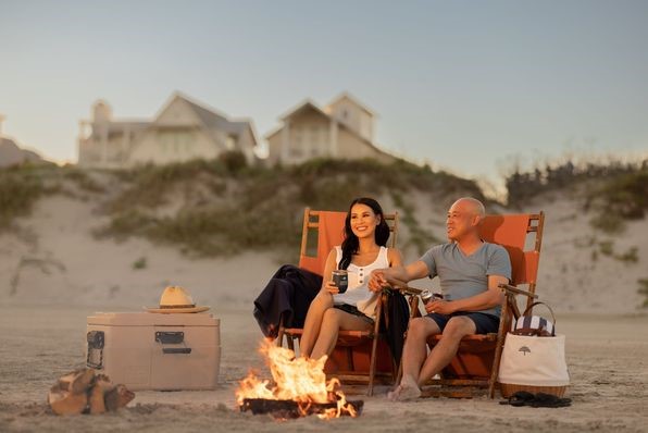 couple on the beach at Cinnamon Shore