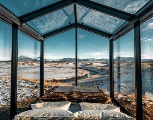 Tour Iceland and Stay in a Glass Lodge