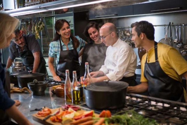 cooking class on Avalon Waterways cruise