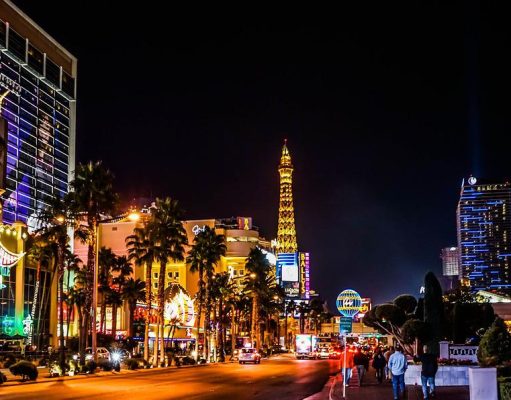 Legal Gambling Age In Las Vegas vs Atlantic City las vegas strip at night