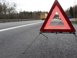 Warning Triangle Accident Highway