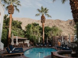 Korakia Pensione pool in Palm Springs