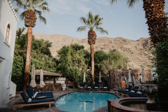Korakia Pensione pool in Palm Springs