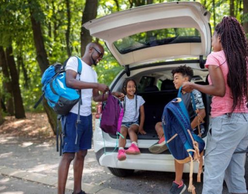 Planning Your Family Travel Vacation Across California family getting ready for a hike