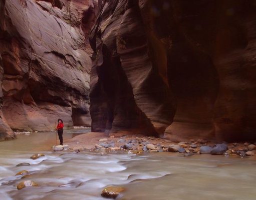Explore the most Instagrammed hiking trails in the USA this summer Canyon Riverbed Narrow Closely Zion National Park