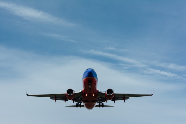 plane taking off at airport