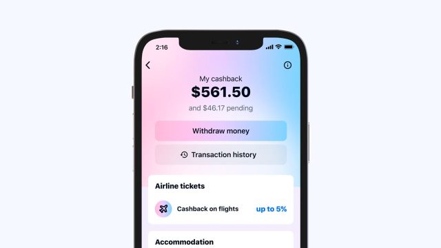 cashback travel app