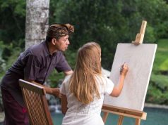 An Art-Seeped Bali Resort Launches Classes With Famous Local Painters An art class with a view at Tanah Gajah Ubud