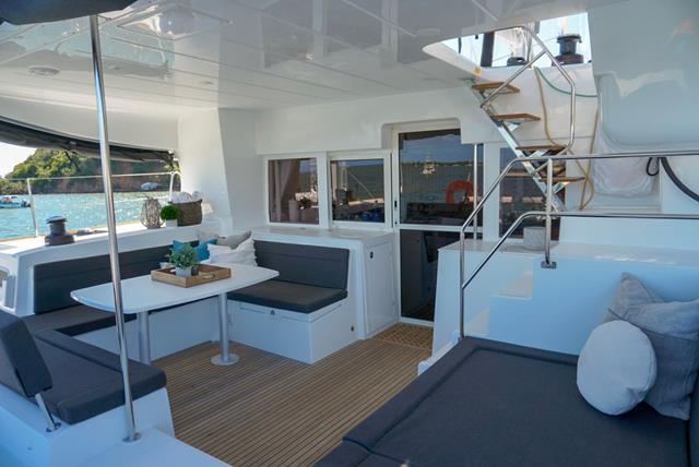 Lounge on Yacht deck
