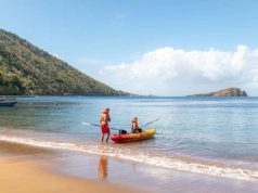 Dominica Brings New Deals and Non-Stop Flights to The Nature Island Kayak on beach