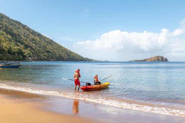 Kayak on beach